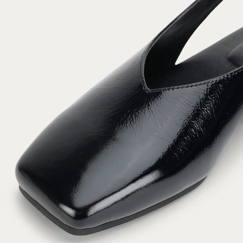 Saddleback Flat - Black Patent