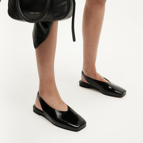 Saddleback Flat - Black Patent