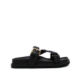 Aki Braided Slide - Black
