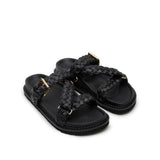 Aki Braided Slide - Black
