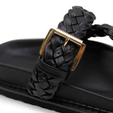 Aki Braided Slide - Black