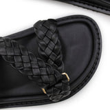 Aki Braided Slide - Black
