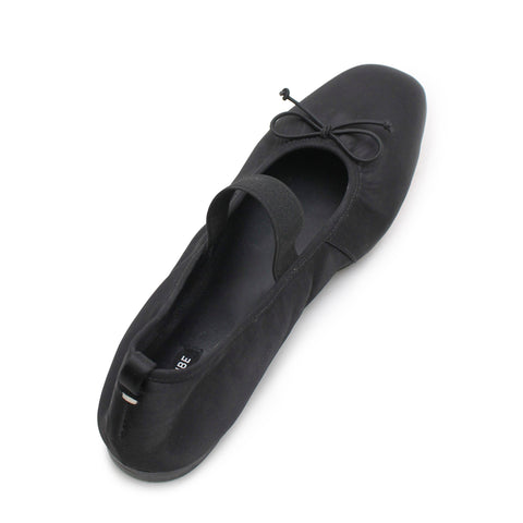 Ballet Flat - Black Satin