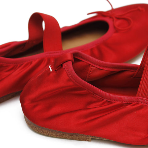 Ballet Flat - Chilli Satin