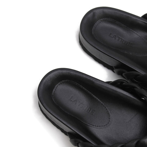 Braided Thong - Black