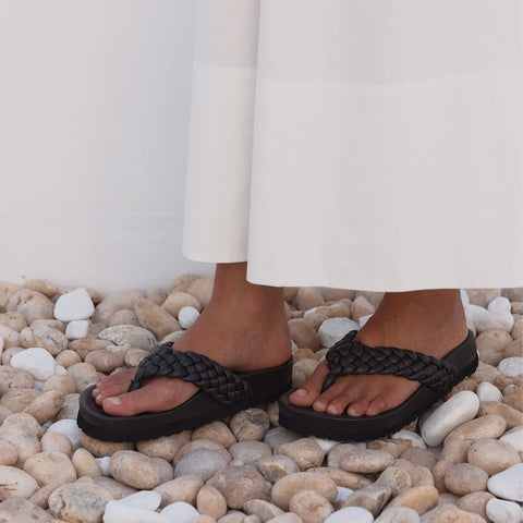 Braided Thong - Pepper