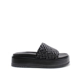 Knotted Platform Slide - Black