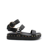 Studded Sandal - Black/Gold