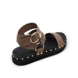 Studded Sandal - Stone