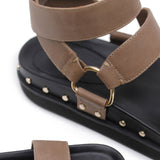 Studded Sandal - Stone