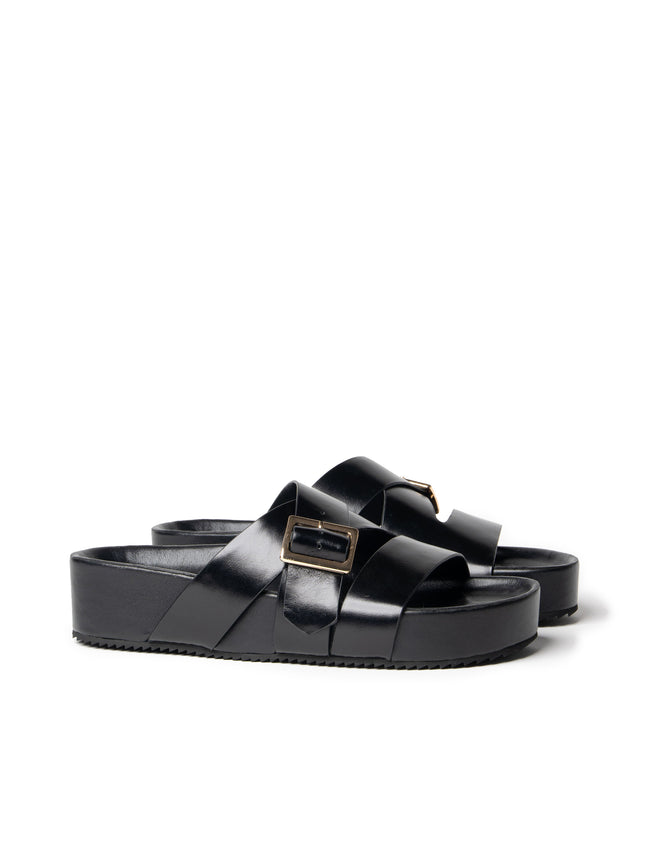 Buckle Strap Platform - Black