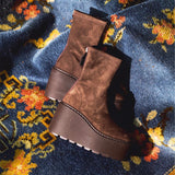 Martina - Brown Suede