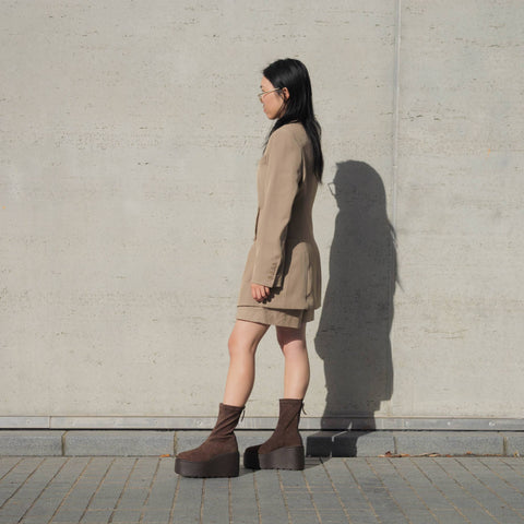 Martina - Brown Suede