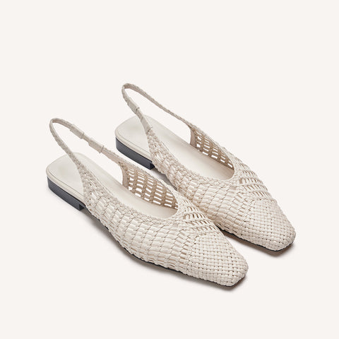 Cali Woven Flat - Crema