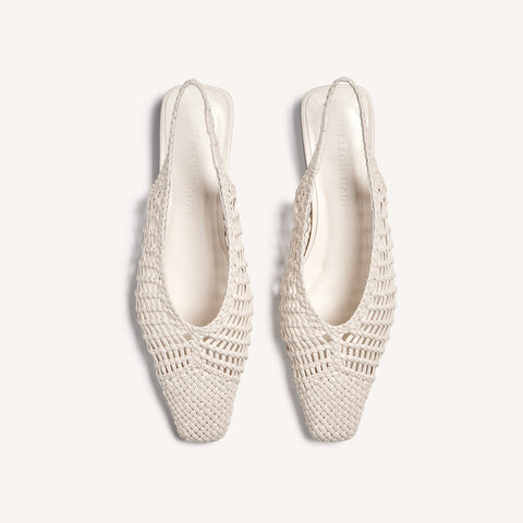 Cali Woven Flat - Crema