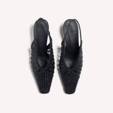 Cali Woven Mule - Black