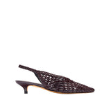 Cali Woven Mule - Bordeaux Crinkle