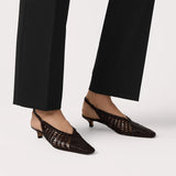 Cali Woven Mule - Bordeaux Crinkle