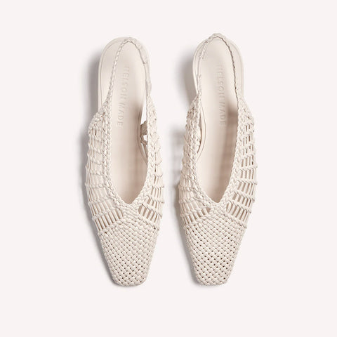 Cali Woven Mule - Crema