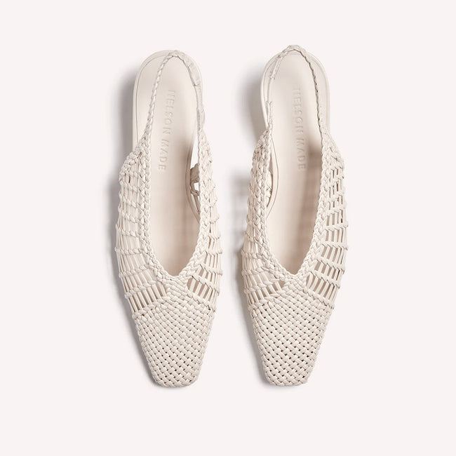 Cali Woven Mule - Crema