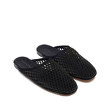 Jade Flat - Black Suede