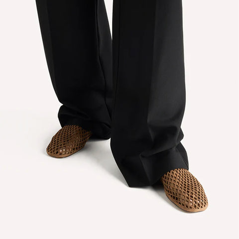 Jade Flat - Oliv Suede