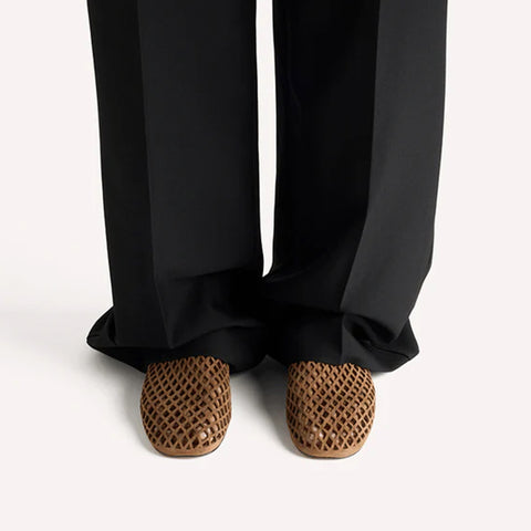 Jade Flat - Oliv Suede