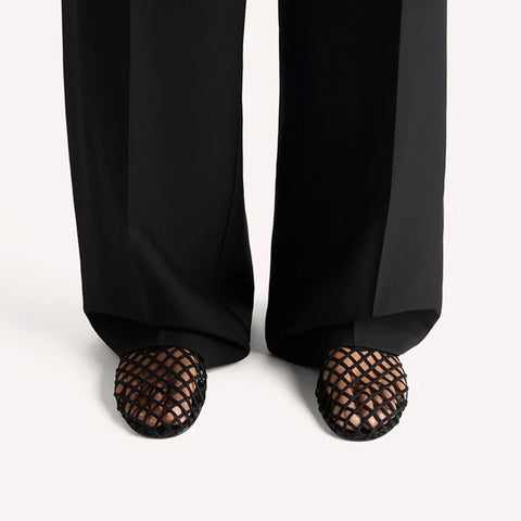 Jude Flat - Black Suede