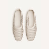 Lou Perforated Flat - Crema