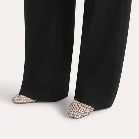 Lou Perforated Flat - Crema