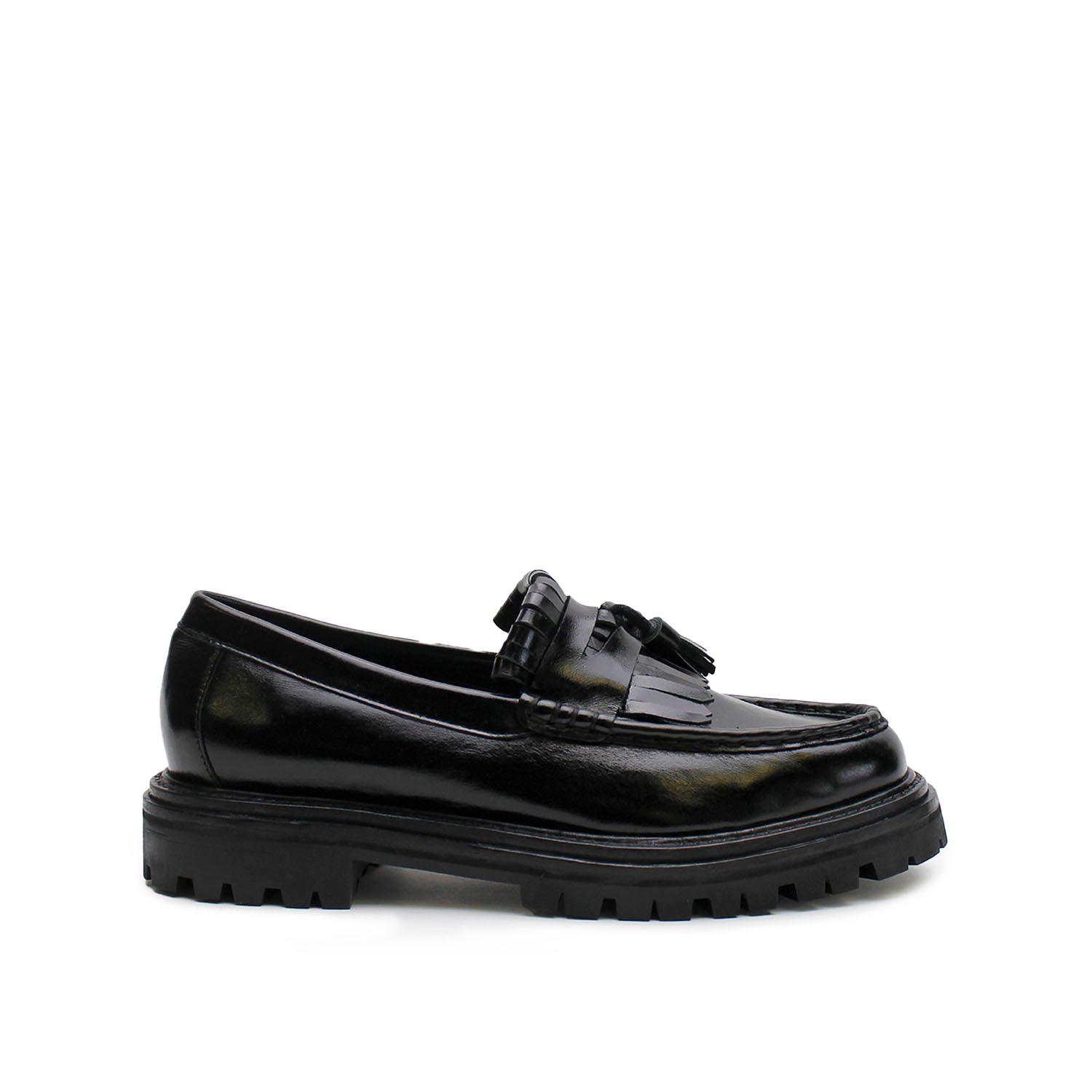 Isla Tassel Loafer Black Head Over Heels NZ