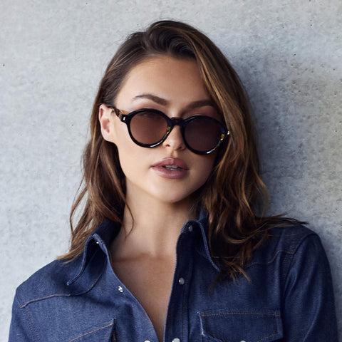 Motel - Clear Tort/Dark Brown Lens