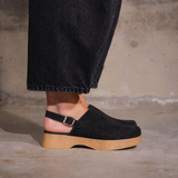 Deidre - Black Suede / Natural Sole