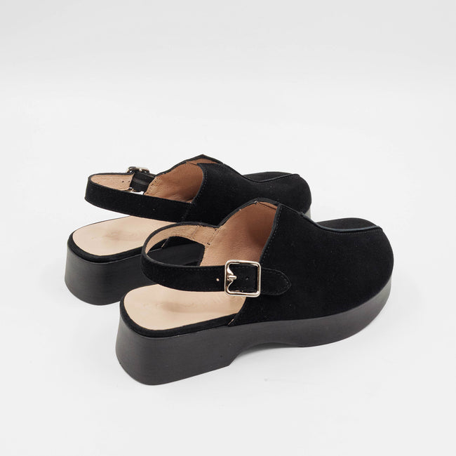 Deidre - Black Suede / Black Sole