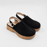 Deidre - Black Suede / Natural Sole