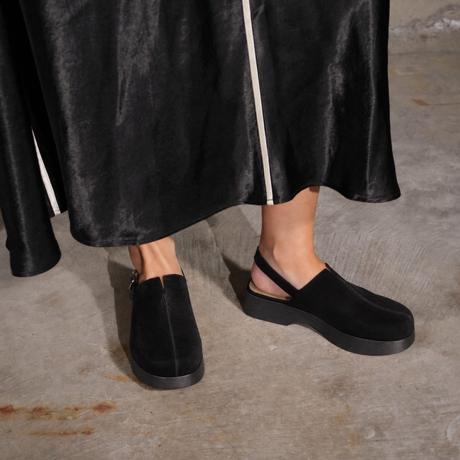 Deidre - Black Suede / Black Sole