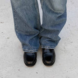 Rivet Loafers - Black
