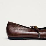 Sway Beads Rift Ballet Flats - Brown