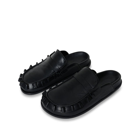 Malibu Frilly Mule - Black