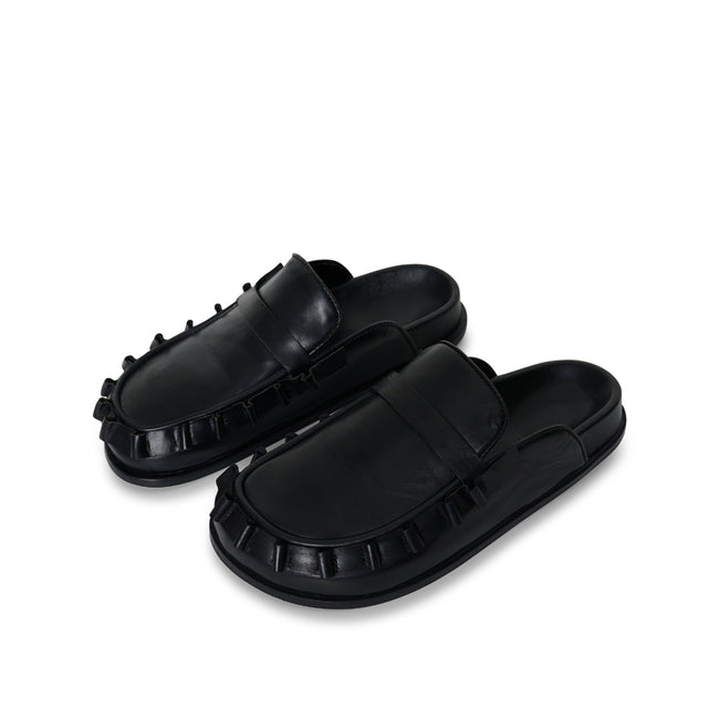 Malibu Frilly Mule - Black