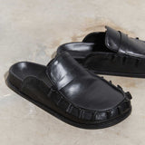 Malibu Frilly Mule - Black